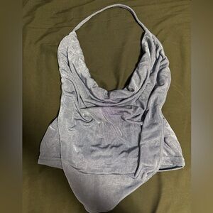 Gray Halter Top